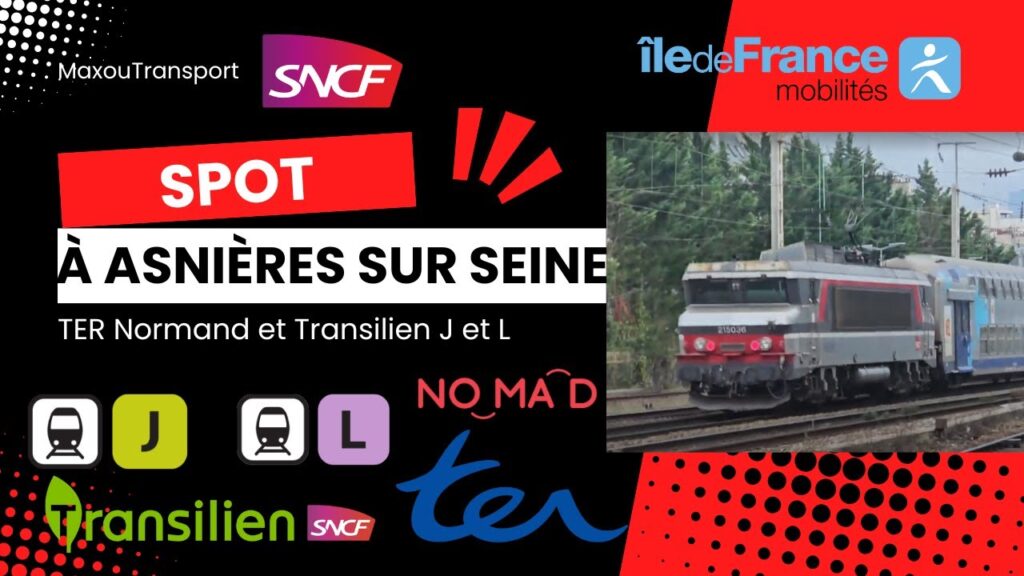 TER et Transilien en gare d'Asnières sur Seine