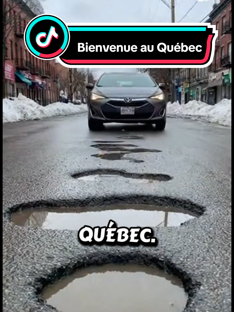 , nid-de-poule; Bienvenue au Québec Mamadou.