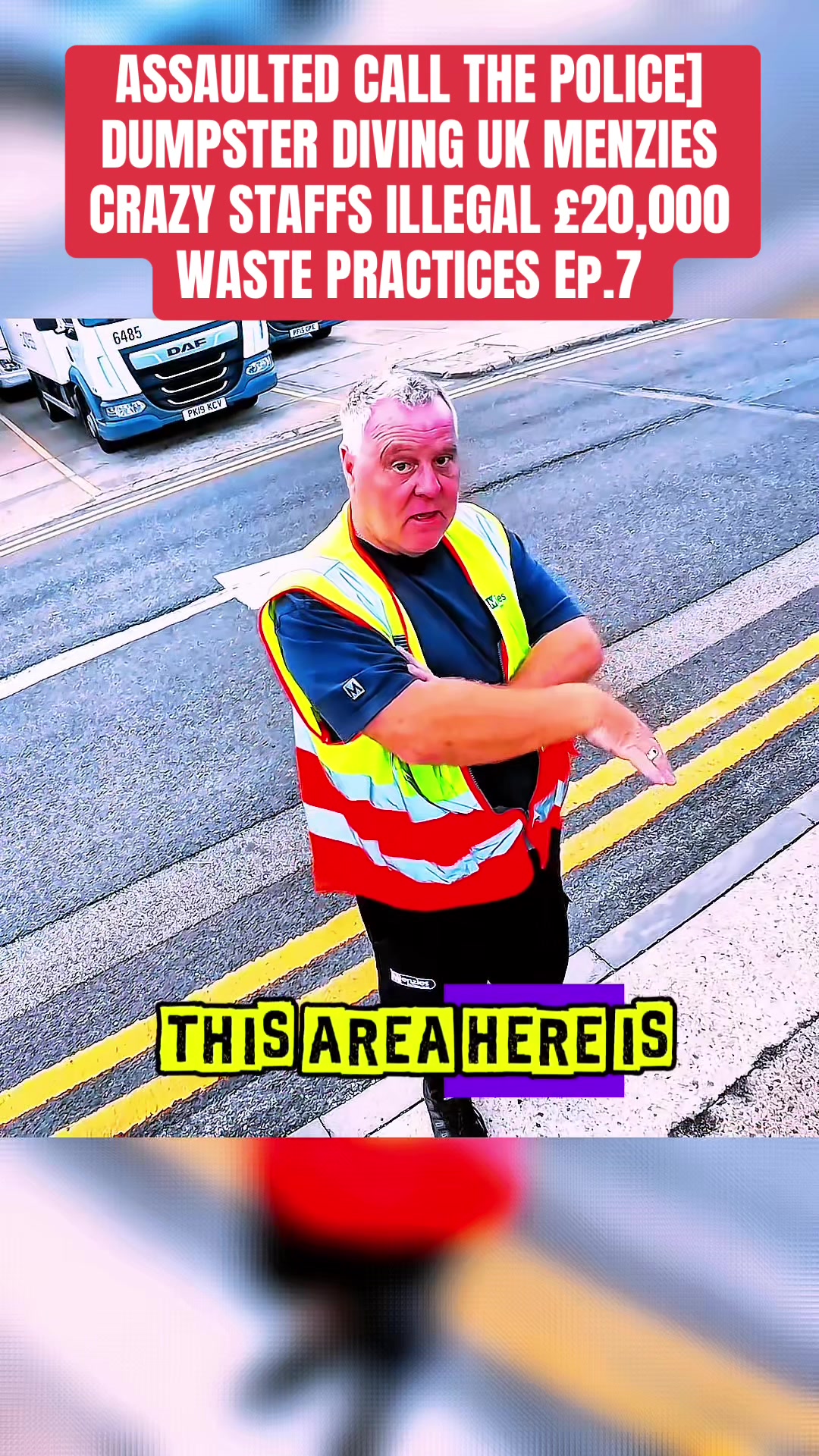 , Tiktok (illegal waste dumping): AGRASSÉ APPELEZ LA POLICE) BENNE DE PLONGÉE AU ROYAUME-UNI MENZIES CRAZY STAFFS ILLÉGAL 20 £,