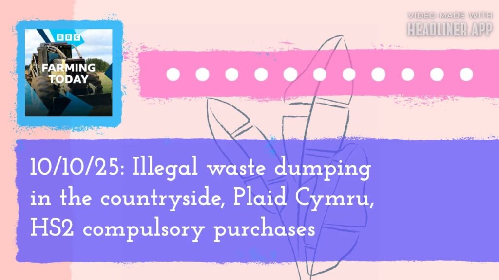 10/10/25: Illegal waste dumping in the countryside, Plaid Cymru, HS2 compulsory purchases |...