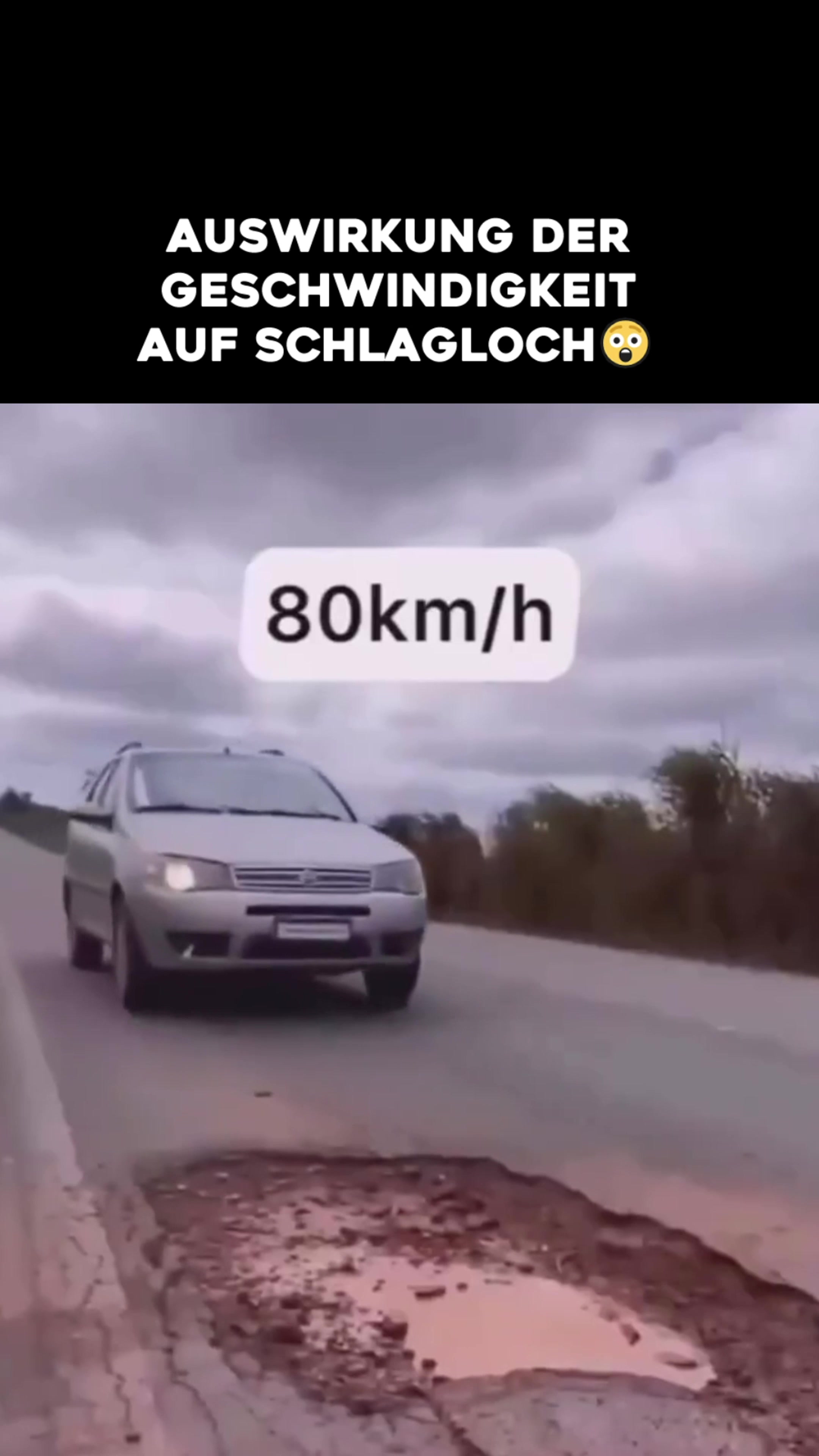 , schlagloch; Nids-de-poule – comment se comporter correctement ?