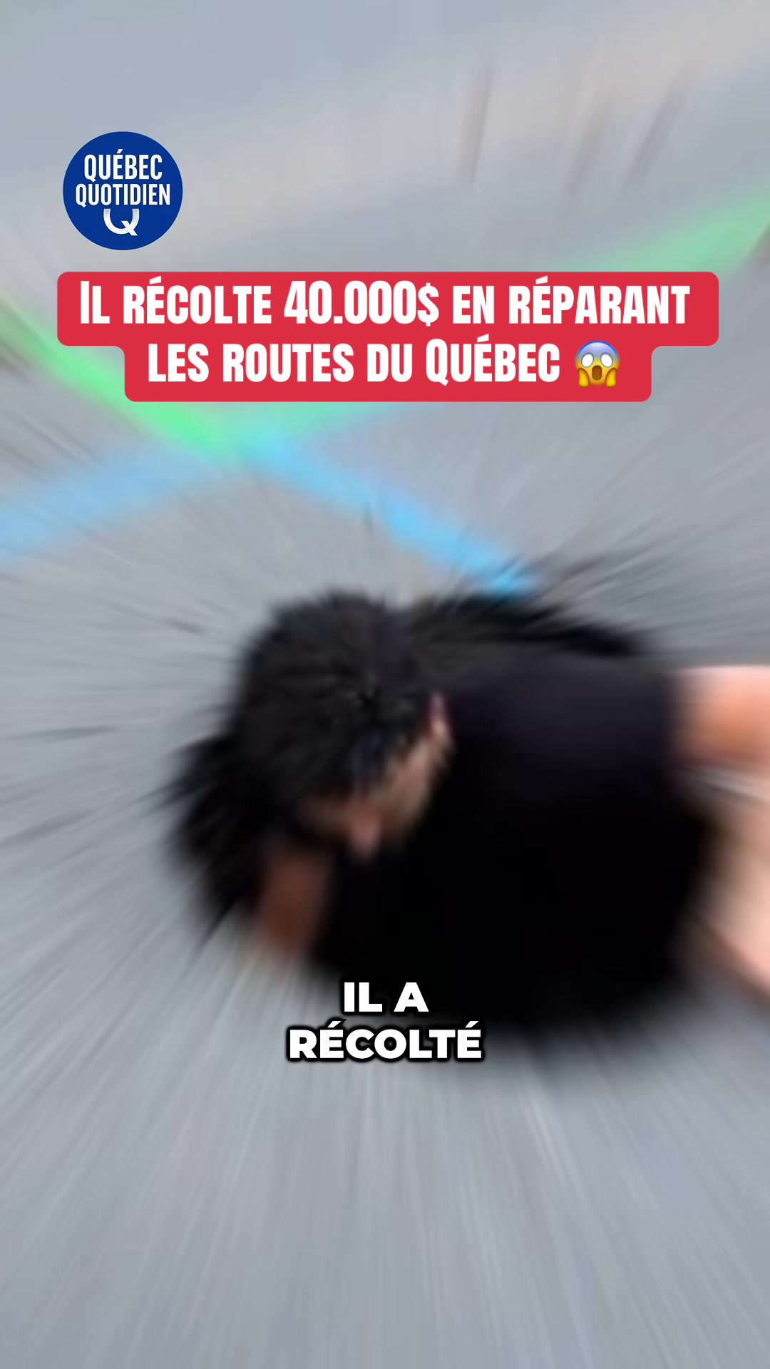 , nids de poule,Il répare les nids-de-poule du Québec… et Internet lui a donné 40 000$ Vous l’ sur Tiktok