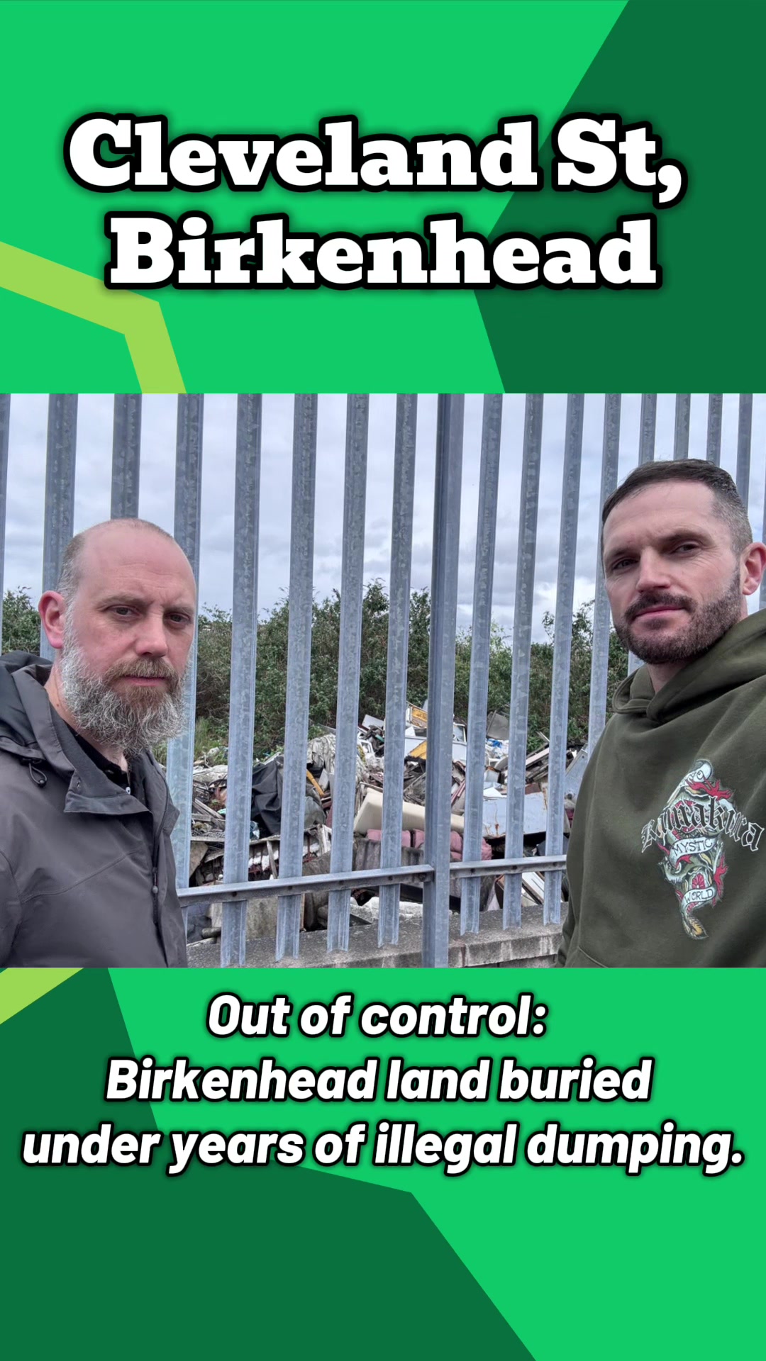 , illegal waste dumping,Hors de contrôle : à l’intérieur du point chaud de déversement de mouches de Birkenhead sur Tiktok