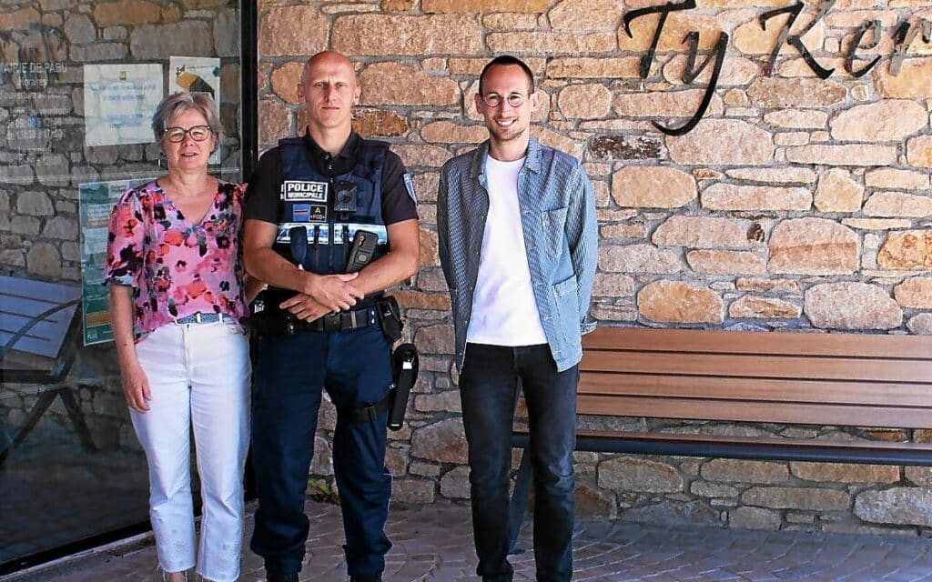, À Pabu, un policier municipal est désormais présent une fois par semaine