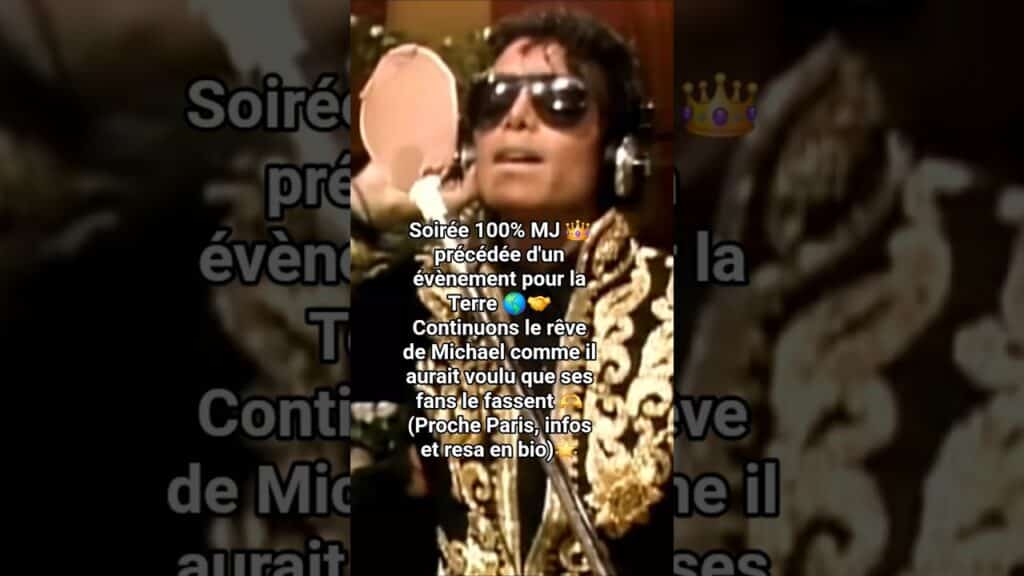 Soirée 100% MJ 👑 précédé d'un évènement pour la Terre 🌎🤝 #michaeljackson #mj #mjfan #mjforever