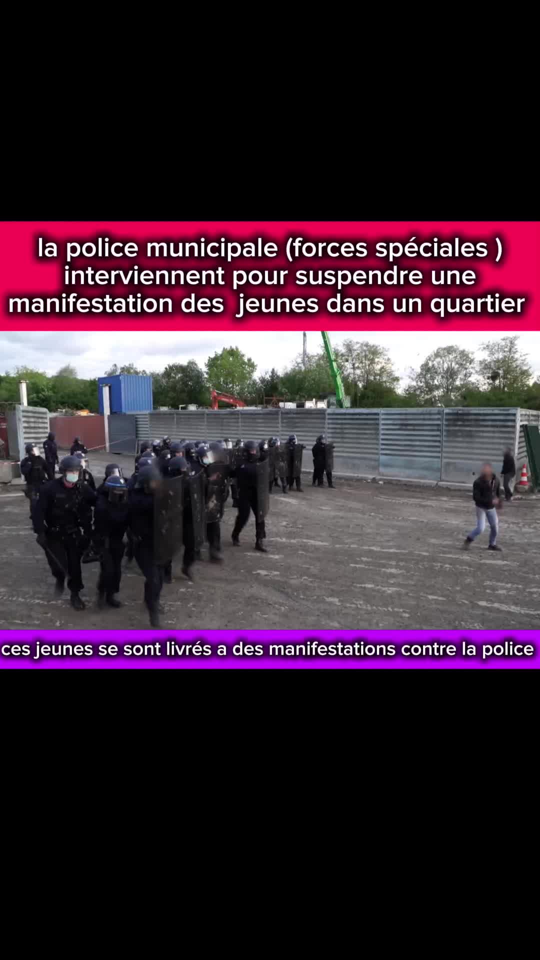 , Tiktok (police municipale): la police municipale interviennent dans une manifestation et apporte la paix