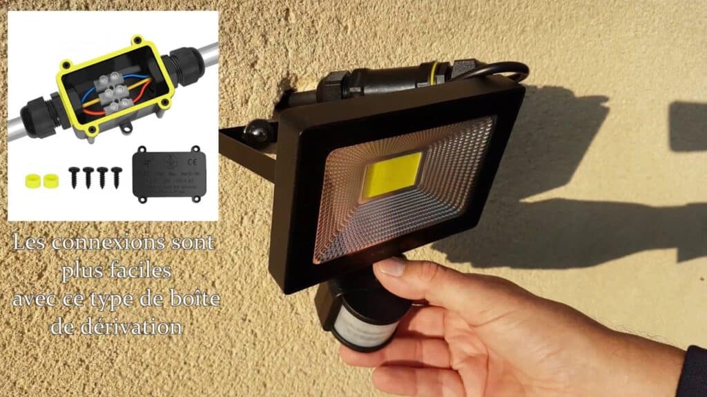 Comment installer un projecteur LED à détecteur de mouvement - tuto réglage meilleur projecteur
