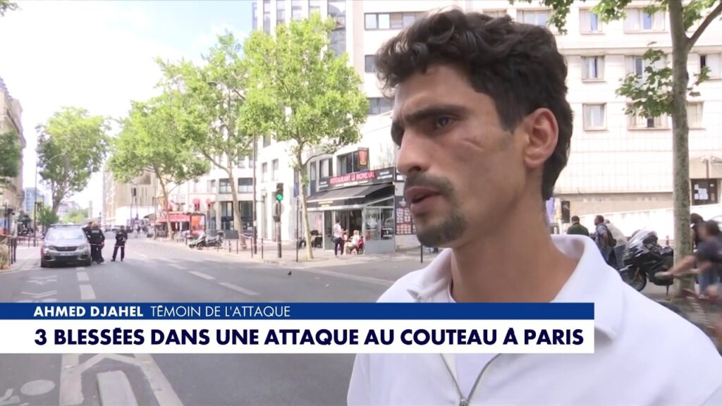 Ahmed Djahel livre son témoignage sur l'attaque au couteau qui a eu lieu Porte de Clichy, ce lundi
