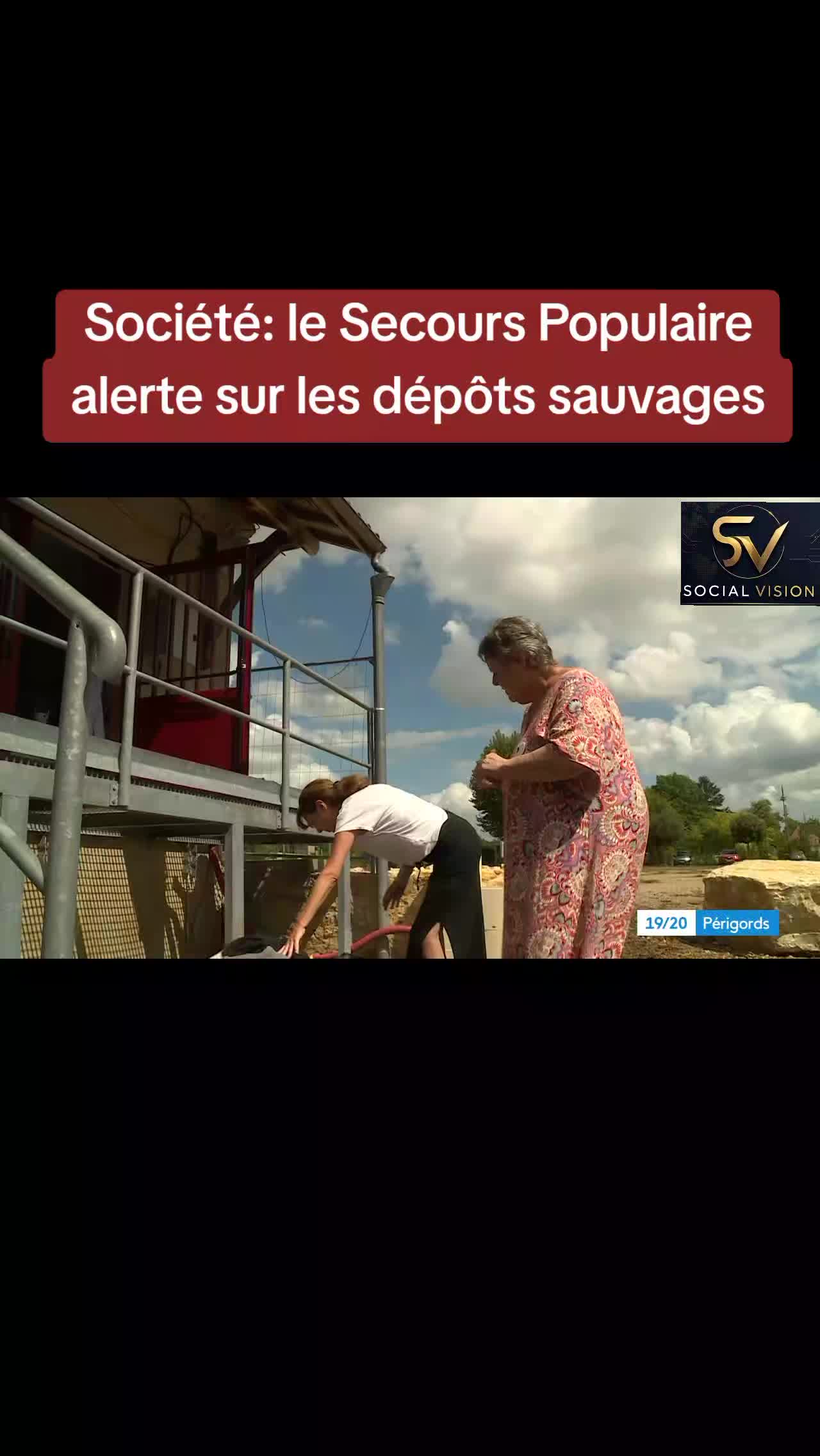 , dépôts sauvages, Société: le Secours Populaire alerte sur les dépôts sauvages sur Tiktok