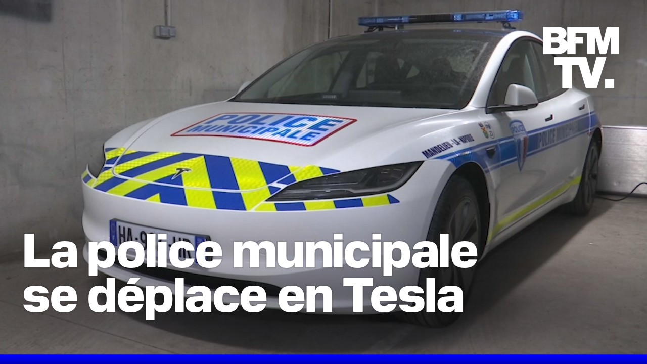 Dailymotion À Mandelieu-la-Napoule, la police municipale se déplace en Tesla